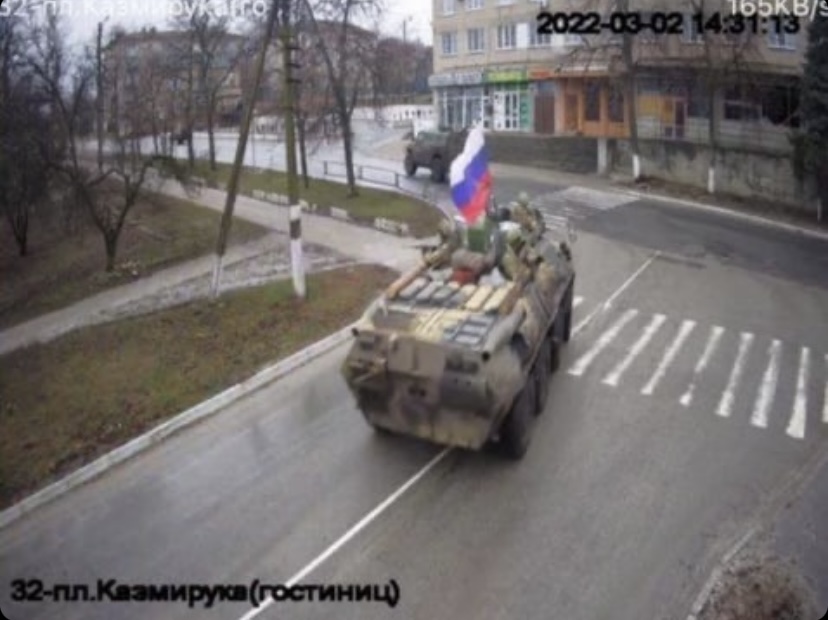 The Russian military captured the city of Balakleya, Ukraine